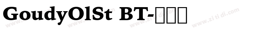 GoudyOlSt BT字体转换